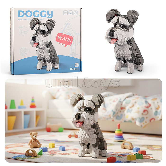 Конструктор "Шнауцер" 3D, в коробке