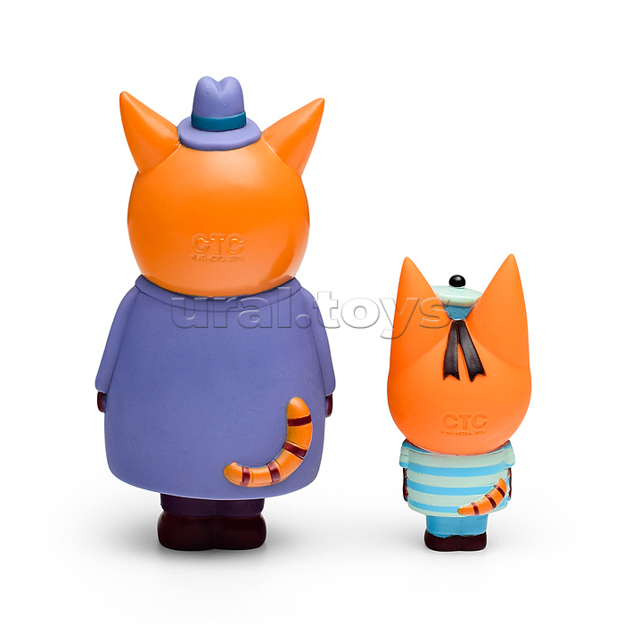 Игрушка для ванны "Три Кота, Ппапа и Коржик" 2шт., сетка