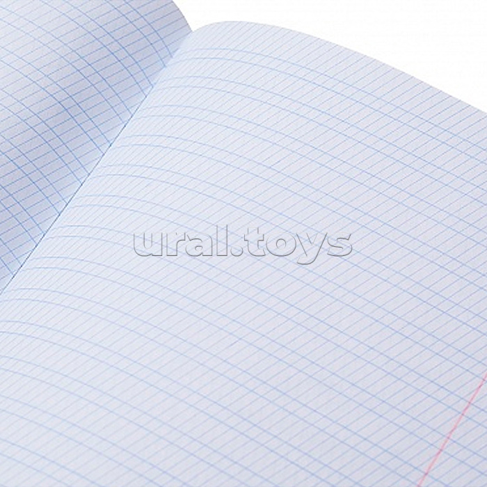 Тетрадь 12л. частая косая линия, зеленая, на скобе