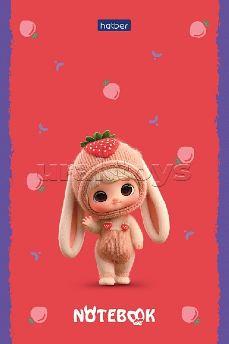 Блокнот А6 40л "ФрутоНяшки" клетка отрывная склейка Berri Premium