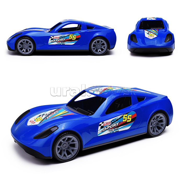 Машинка Turbo "V-MAX" синяя 40 см