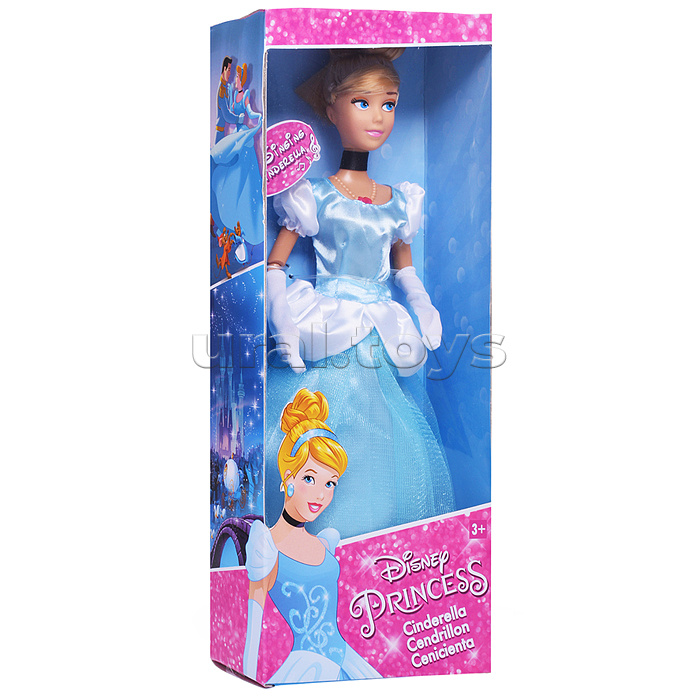 Кукла 29 см озвуч. Золушка (руки и ноги сгибаются, в коробке)