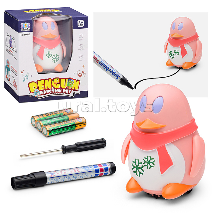 Пингвин на батарейках, в коробке