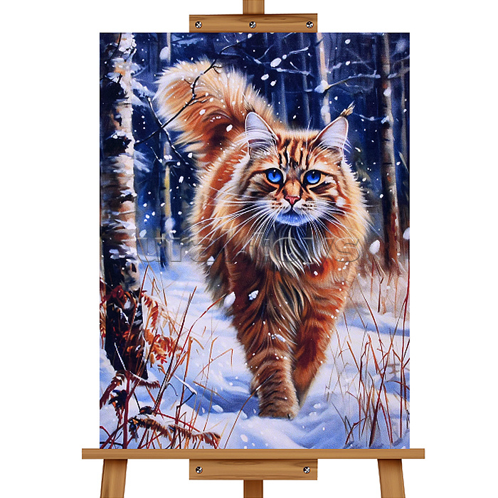 Мозаика алмазная "Рыжий кот" 20*30см.