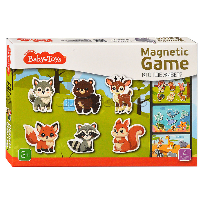 Игра магнитная "Кто где живет?" Магнитная игра