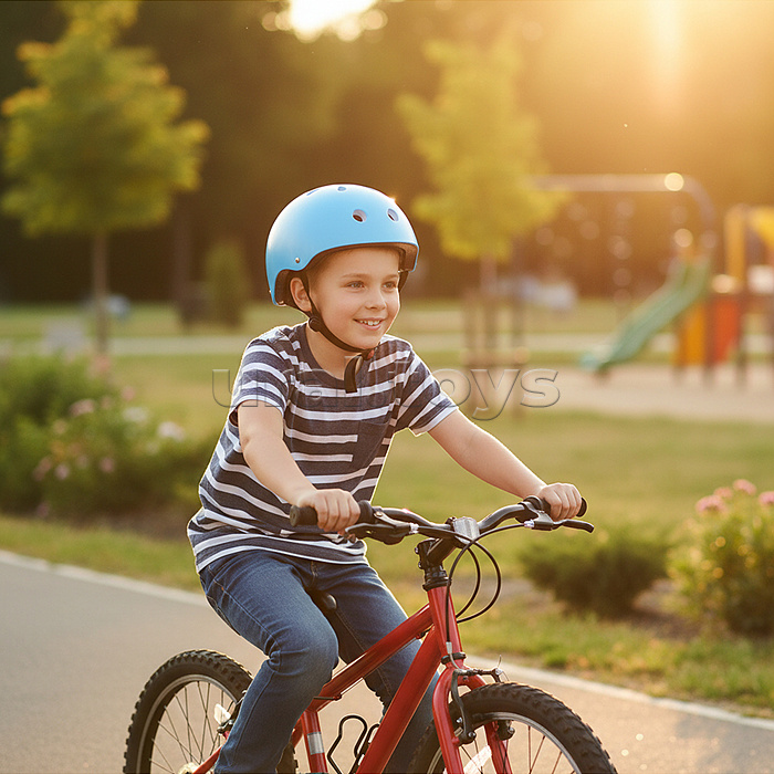 Защитный шлем "Цветок" (цвет бирюзовый)