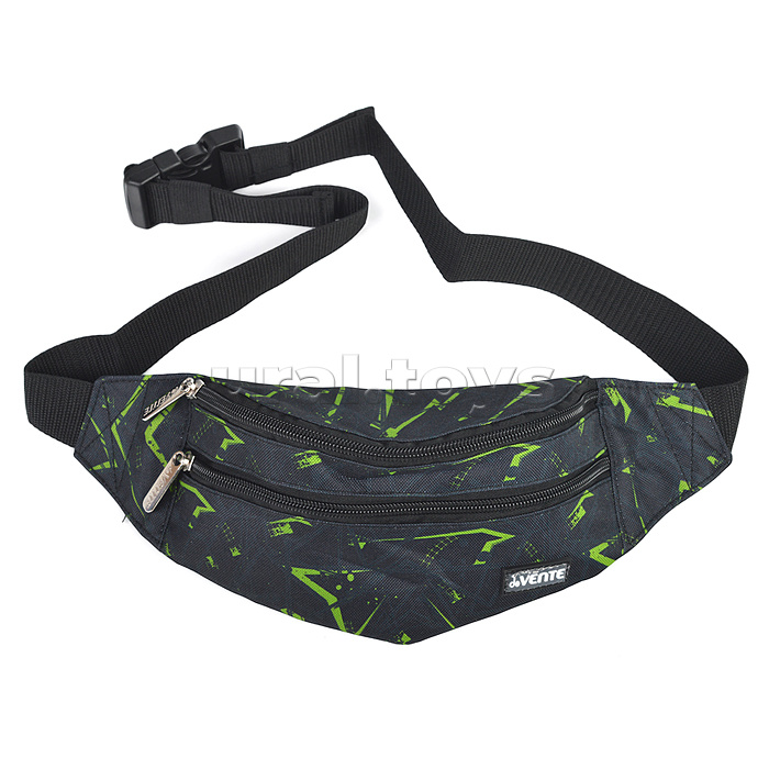 Сумка поясная "Ultra" подростковая 26x10x7 см, 1 отделение на молнии, 1 передний карман на молнии, на регулируемом поясе с пряжкой
