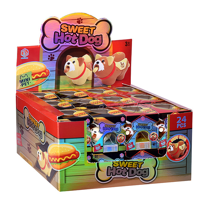 Собака "Хот дог" в коробке