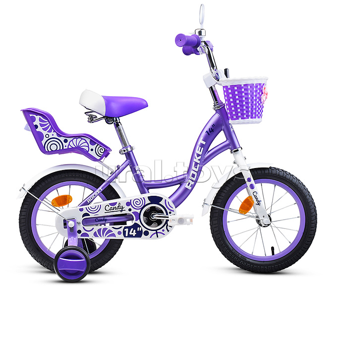Велосипед 14" Rocket Candy, цвет фиолетовый