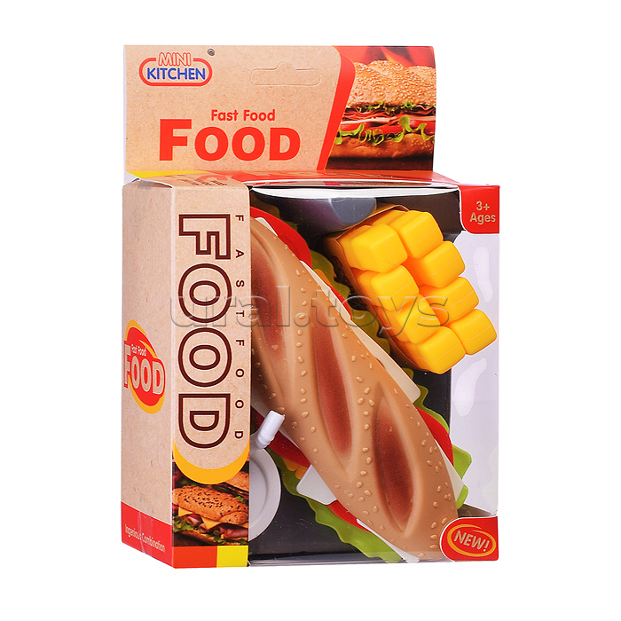 Игровой набор продуктов "Fast Food" в коробке Игровой набор продуктов "Fast Food" в коробке