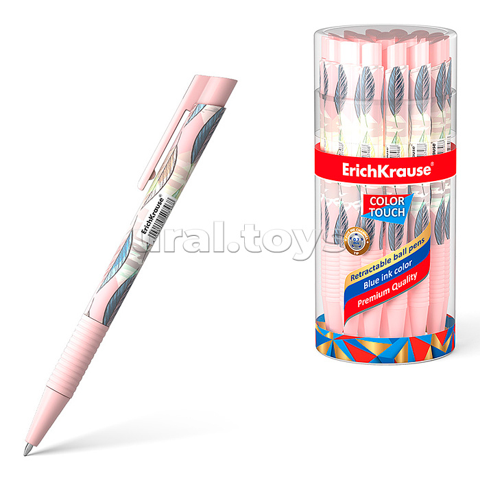 Ручка шариковая автоматическая ColorTouch® Flora, цвет чернил синий