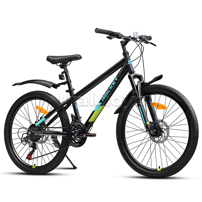 Велосипед 24" Rocket Aries 2.0 , цвет черный, размер 13"