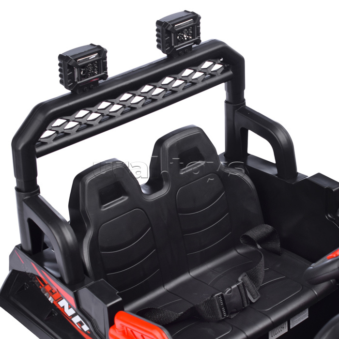 Электромобиль "Автокросс" на аккумуляторе, с р/у управлением, в коробке (красный)