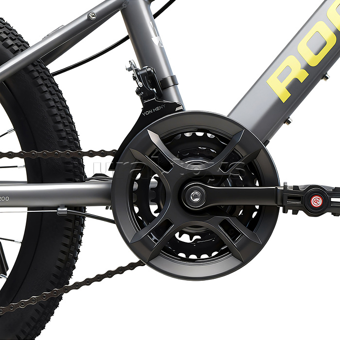 Велосипед 20" Rocket MP-200, цвет серый/желтый, размер 11"