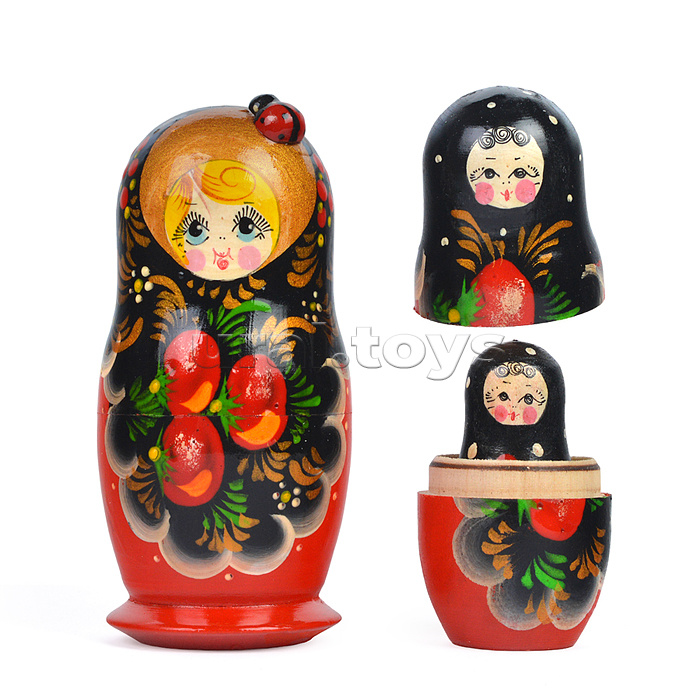 Матрешка 3 в 1 расписная