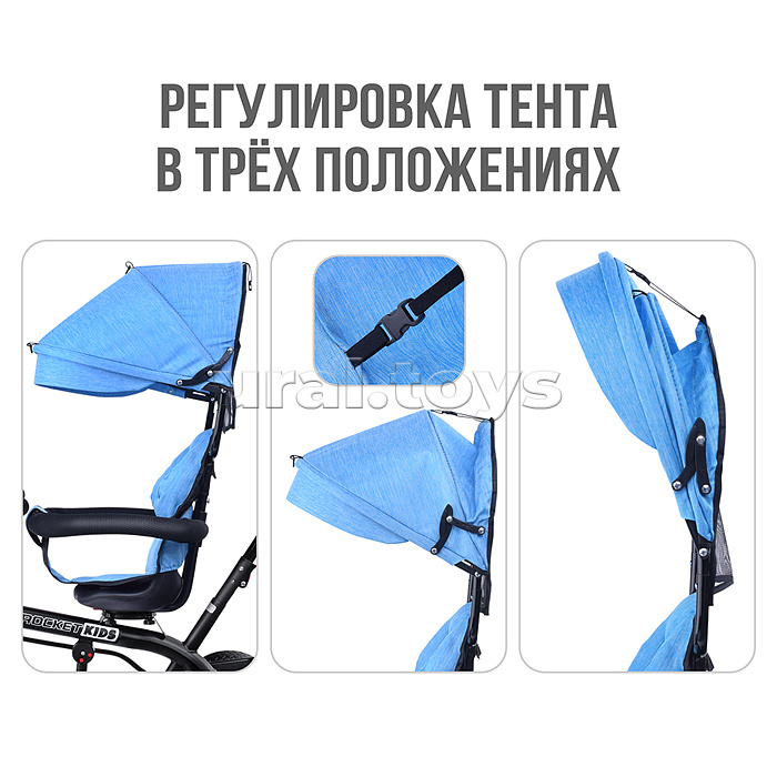 Велосипед 3-х колесный, синий