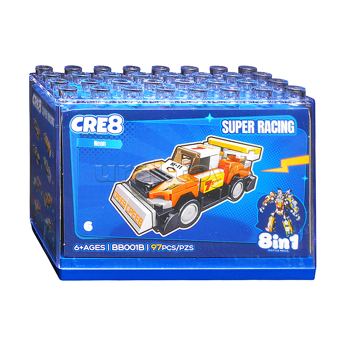 Конструктор "Робот-суперкары" 8 в 1 в коробке