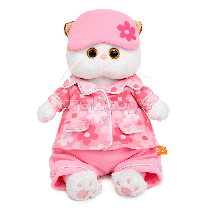 Кошечка Ли-Ли в пижаме с принтом "Цветочек"