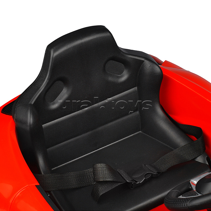 Электромобиль "Скоростной заезд" на аккумуляторе, с р/у управлением, в коробке (красный)