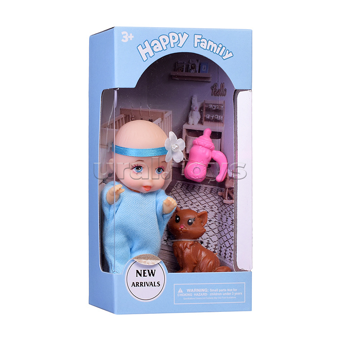 Пупс "Сашенька" с аксессурами, в коробке