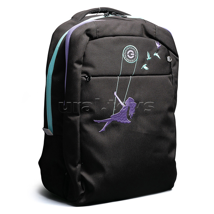 Рюкзак (/2 черный - сиреневый)