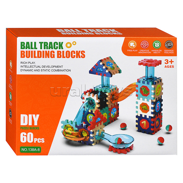 Конструктор "Ball Track-1" (60 дет.) в коробке Конструктор "Ball Track-1" (60 дет.) в коробке