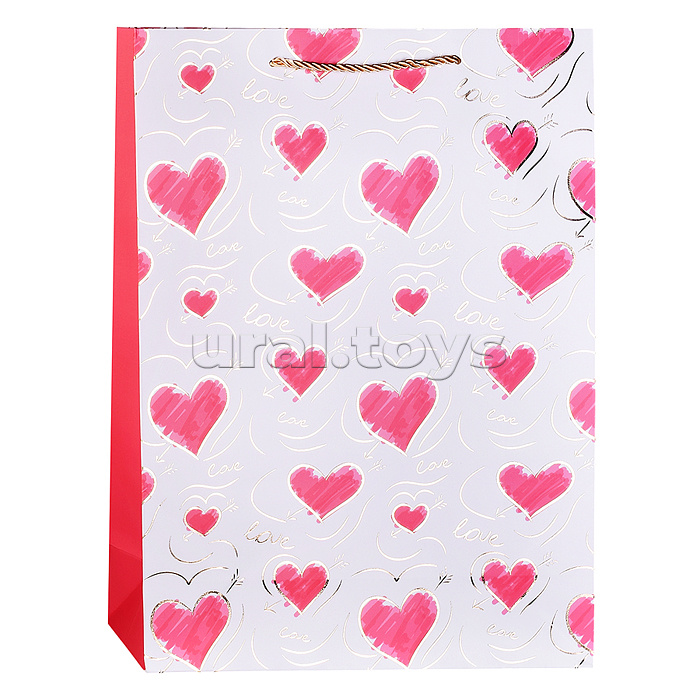 Пакет подарочный "Дорогому человеку" 30*41.5*12см