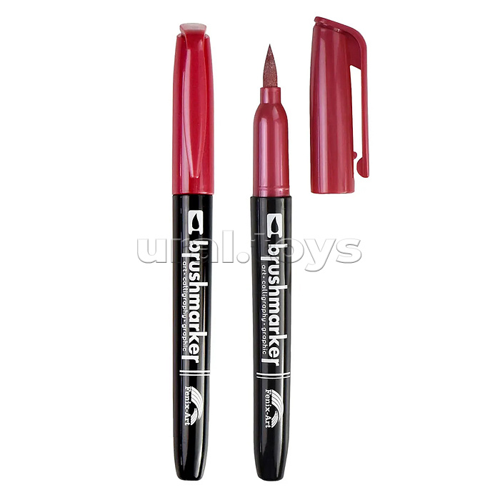 Набор металлизированных браш-маркеров "Металлик" 8 цветов в наборе, наконечник кисть