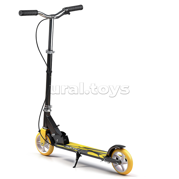 Самокат 2-х колесный ROCKET,колеса PU/ 145 мм,ABEC 7, желтый (в пакете)