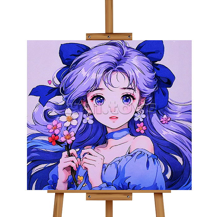 Мозаика алмазная "Красивая девушка" 20*20 см.