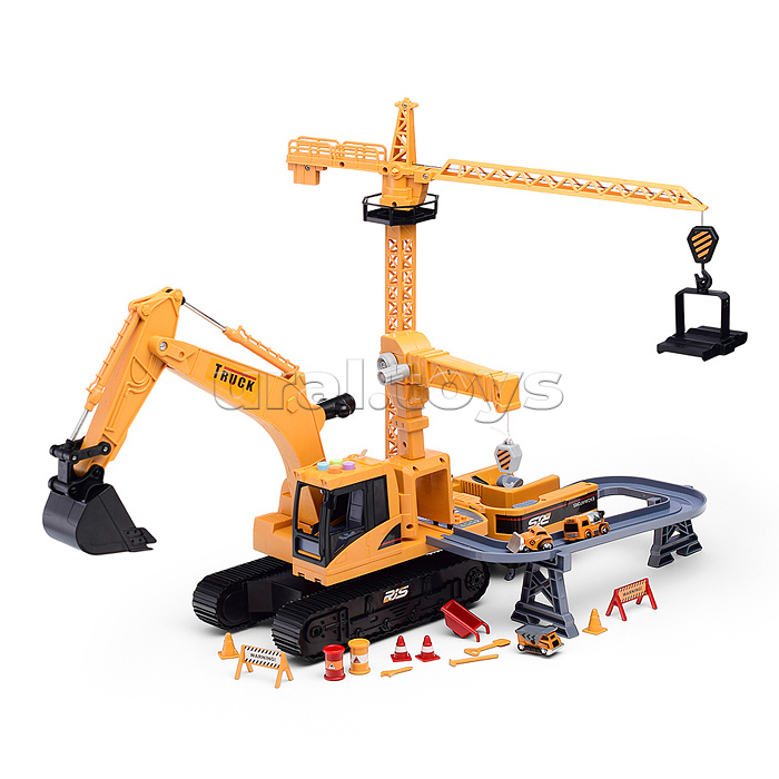 Трек "Строительная станция" в коробке