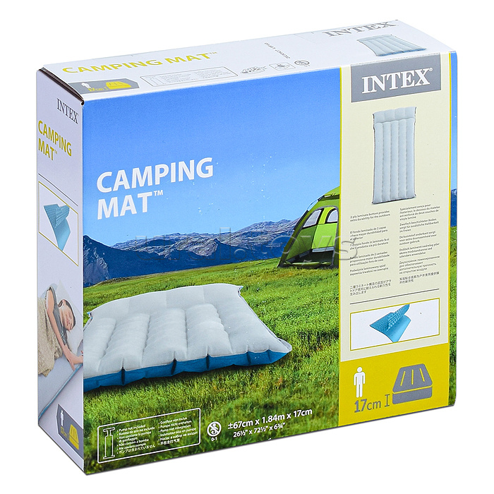 Матрас надувной Camping mat 184x67x17 см, 67997 INTEX
