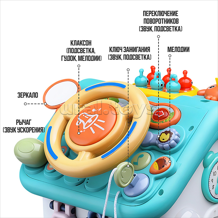 Домик развивающий "Умный домик" в коробке