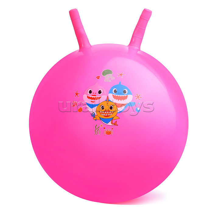 Мяч с рожками 65см "Акулята"