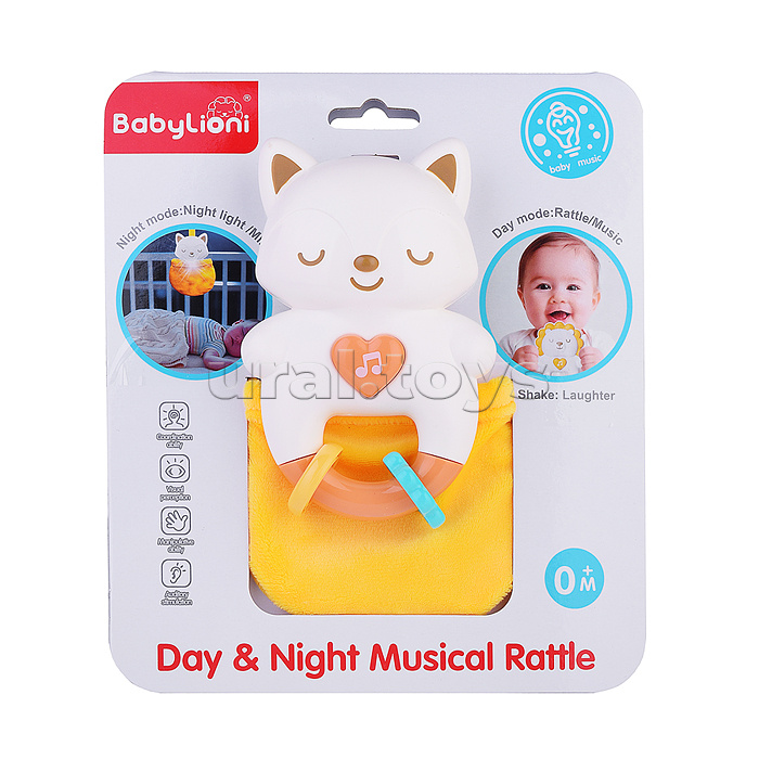 Игрушка развивающая "Погремушка Киса" на листе