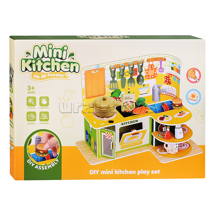Конструктор "Мини кухня" 3D (42дет.) в коробке