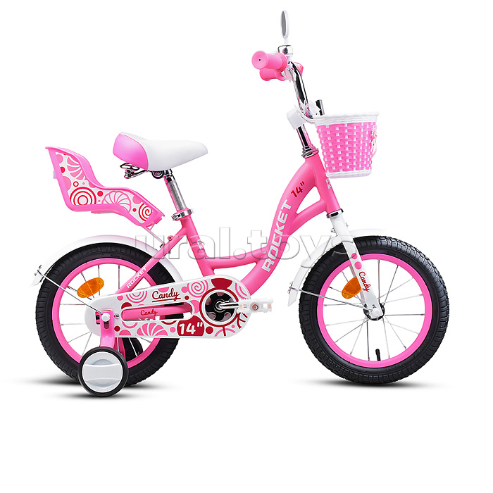 Велосипед 14" Rocket Candy, цвет розовый