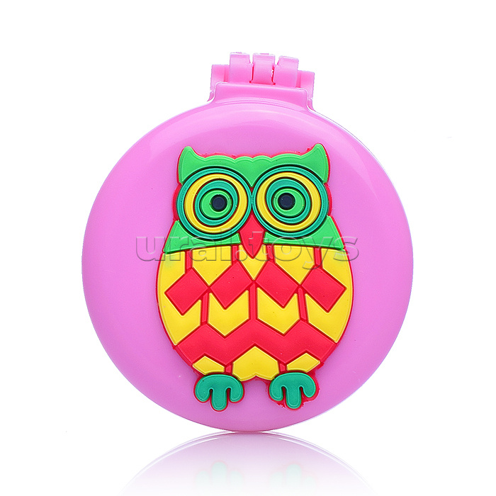 Расческа-мини массажная, в ассортименте, с зеркалом