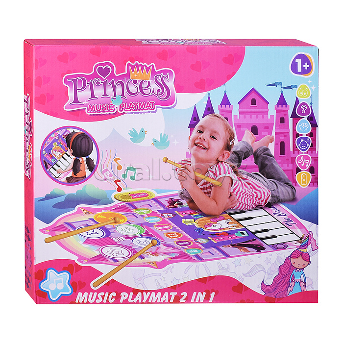 Коврик музыкальный "Замок принцессы" в коробке