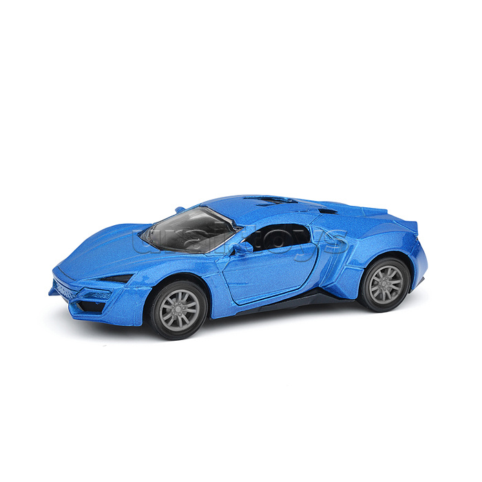 Синяя инерционная машинка Купе die-cast,1:32, открывающиеся двери Синяя инерционная машинка Купе die-cast,1:32, открывающиеся двери
