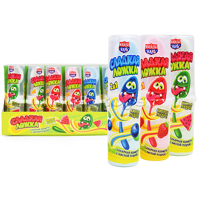 Сахарная конфета с кислой пудрой "Сладкая ложка" 7,5г*30шт