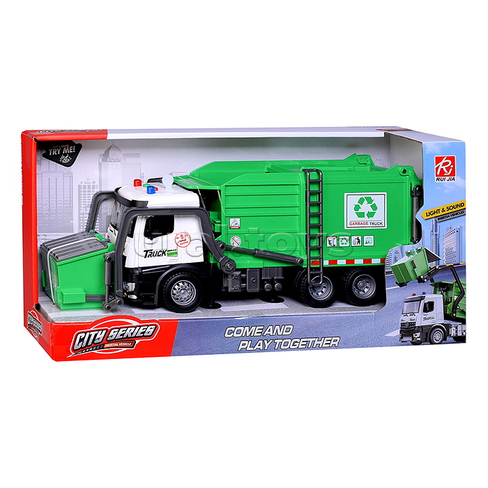 Машина "Мусоровоз" 1:12, в коробке