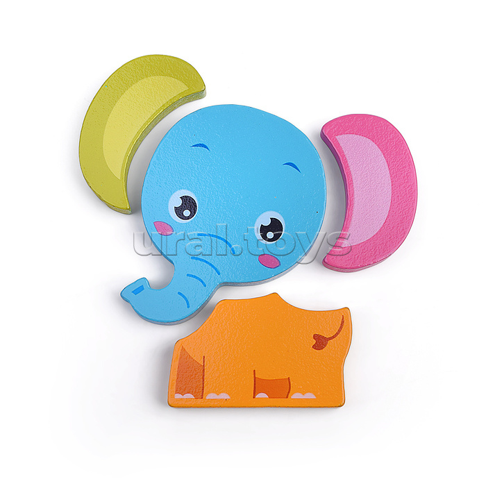 Пазл-вкладыш "Веселые зверята"