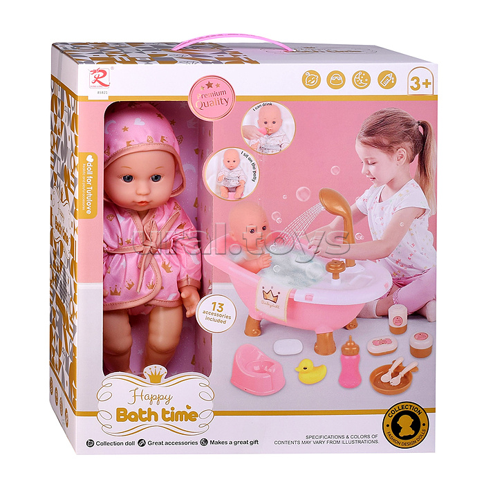 Пупс 85821 "Милана" с аксессуарами, в коробке