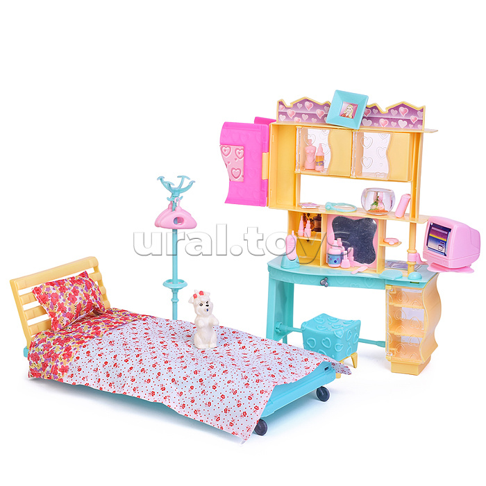 Набор мебели для кукол "Спальная комната" в коробке