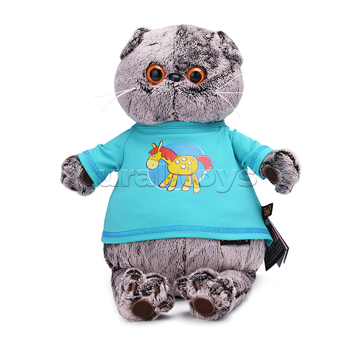 Кот Басик в лонгсливе с лошадкой