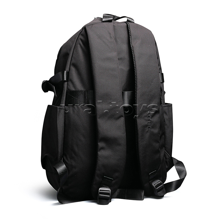 Рюкзак "Re work" подростковый 44x31x18 см (18 л) 500 г, плотный износостойкий нейлон с водоотталкивающей пропиткой, 2 отделения на молнии (одно с уплотненным отделением для ноутбука до 15 дюймов и книг, второе - с карманом на молнии и органайзером), 1 пер