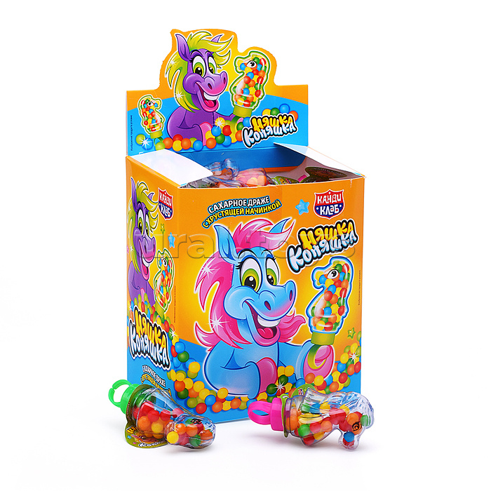 Сахарное драже с хрустящей начинкой "Няшка Коняшка" 8г*30шт*12 блоков