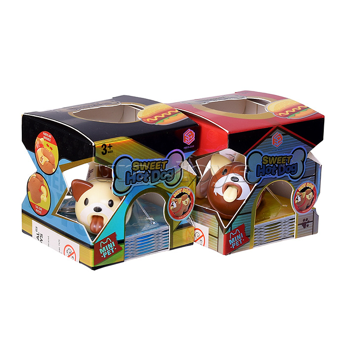 Собака "Хот дог" в коробке