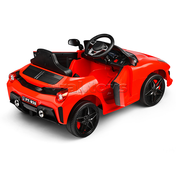 Электромобиль "Скоростной заезд" на аккумуляторе, с р/у управлением, в коробке (красный)